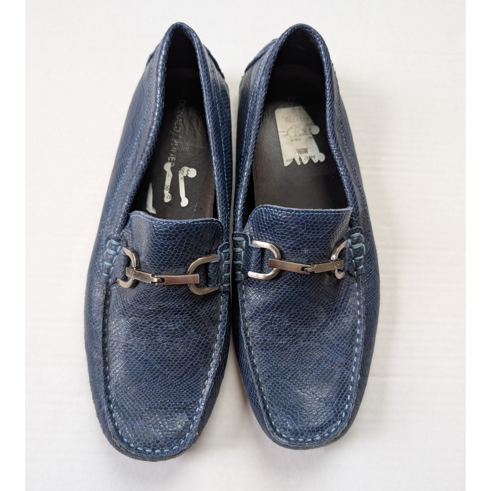 Donald J Pliner Shoes Mens 9‎ Dacio Velix Blue Leather Loafer